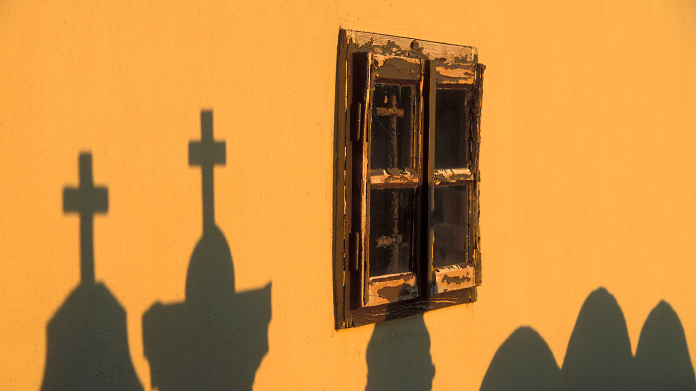 Croatian windows, analog photography, shadows